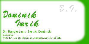 dominik imrik business card